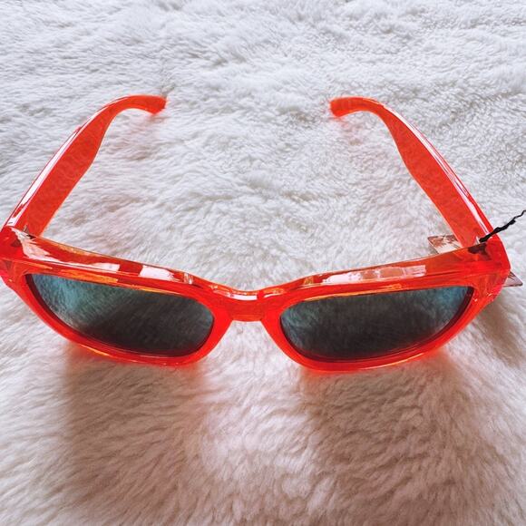Cerise Bright Orange Mirrored Sunglasses - Picture 4 of 15